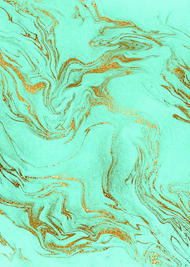 Mint Gold Marble 12