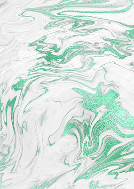 Mint Gold Marble 08