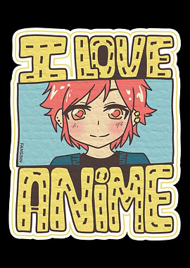 Japan I Love Anime Cartoon