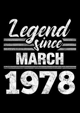 Legend Since March 1978