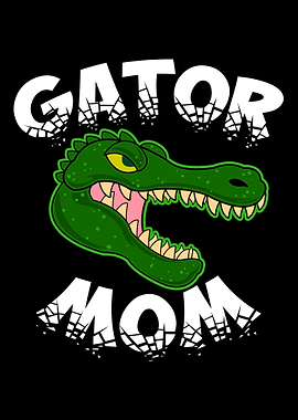 Gator Mom Vintage Retro Mo
