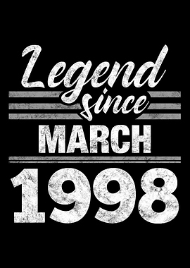 Legend Since March 1998
