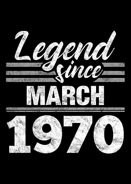 Legend Since March 1970