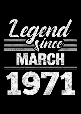 Legend Since March 1971