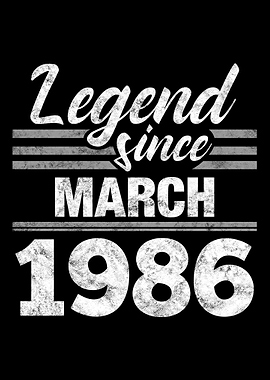 Legend Since March 1986