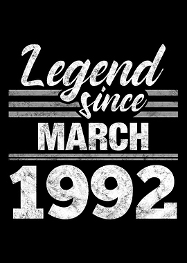 Legend Since March 1992