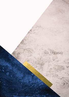 Pink Navy Gold mountains