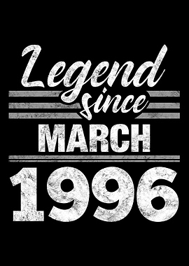 Legend Since March 1996