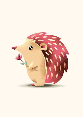 Hedgehog and Flower