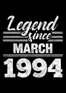 Legend Since March 1994