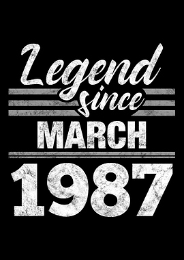 Legend Since March 1987