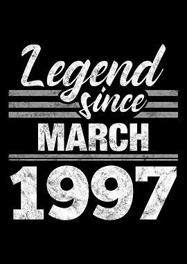 Legend Since March 1997