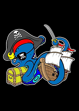 Pirate Octopus Treasure