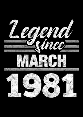 Legend Since March 1981