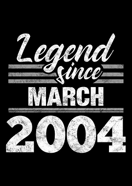 Legend Since March 2004