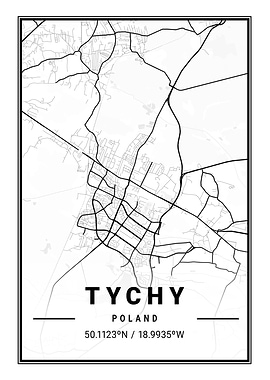 Tychy Light City Map
