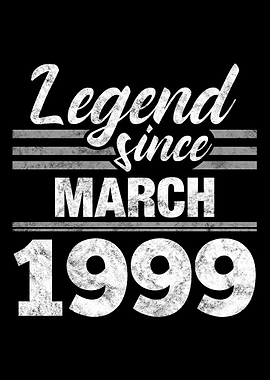 Legend Since March 1999