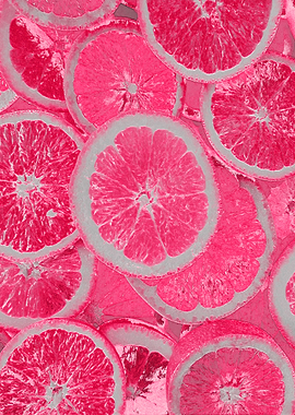 Metallic Lemon Pink Decor