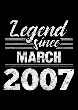 Legend Since March 2007