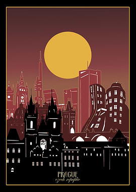 prague city minimal 3