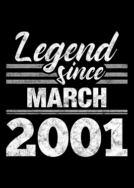 Legend Since March 2001