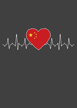 China Heartbeat Flag