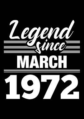 Legend Since March 1972