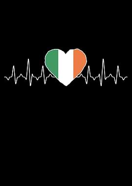 Ireland Heartbeat Flag