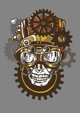 Steampunk Skull Hat