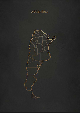 Gold Argentina Map