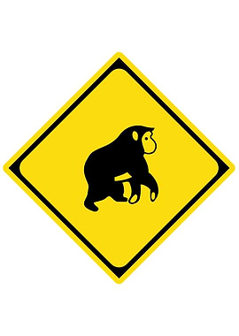 Japanese Caution Road Sign