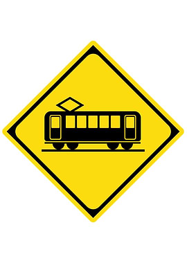 Japanese Caution Road Sign