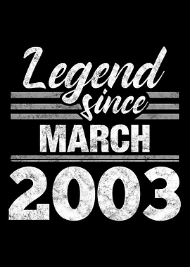 Legend Since March 2003