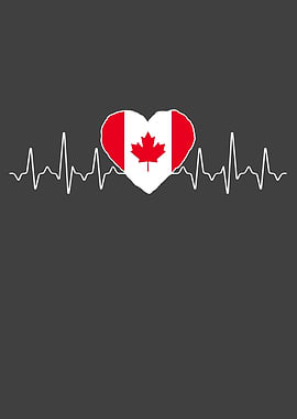 Canada Heartbeat Flag