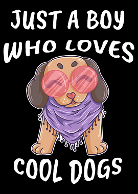 Peace Love Dog Young Man