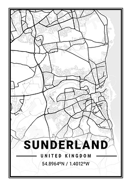 Sunderland Light City Map