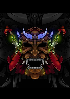 Japanese samurai hero