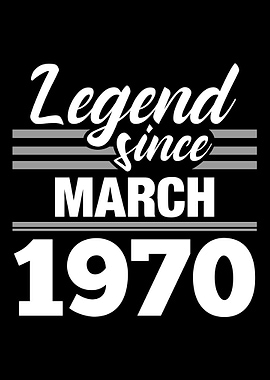 Legend Since March 1970