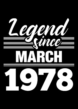 Legend Since March 1978