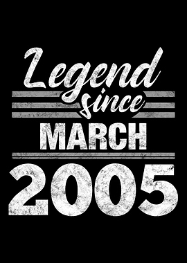 Legend Since March 2005