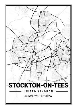 Stockton On Tees Light Map