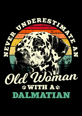 Woman With Dalmatian