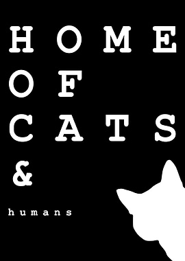 Cat lover home typography
