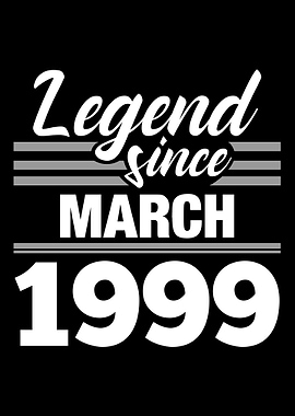 Legend Since March 1999
