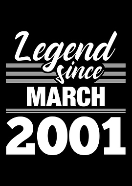 Legend Since March 2001