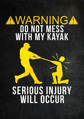 Kayaker Funny Poster