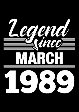 Legend Since March 1989