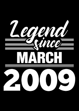 Legend Since March 2009