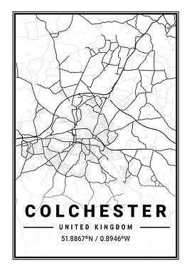 Colchester Light City Map
