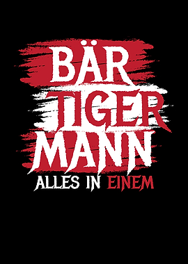 Br Tiger Mann Bearded Man